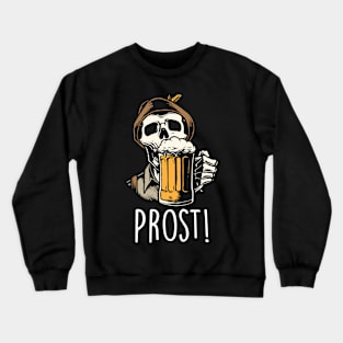 Prost German | Beer Skeleton Crewneck Sweatshirt